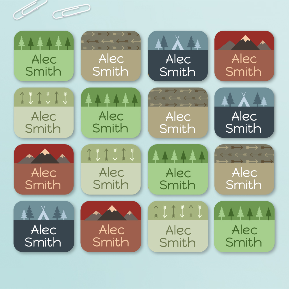 Stick On Adventure Clothing Name Labels Funky Labels