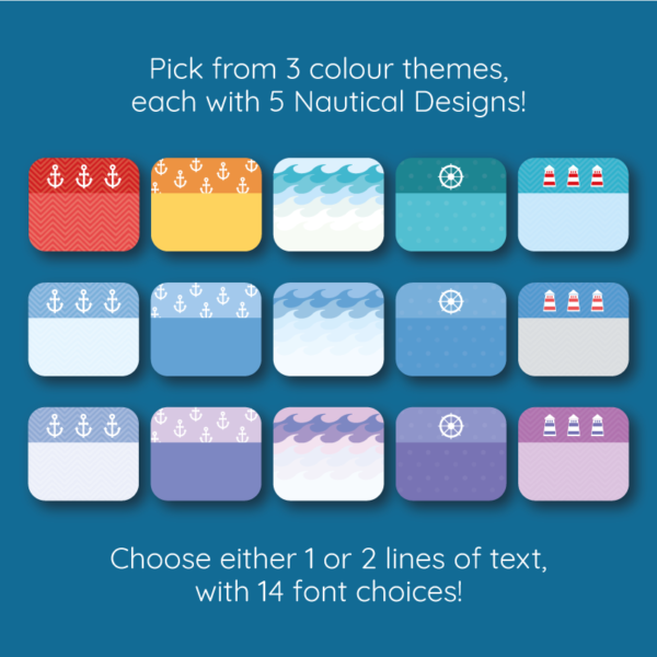 Stick On Nautical Clothing Name Labels - Image 2