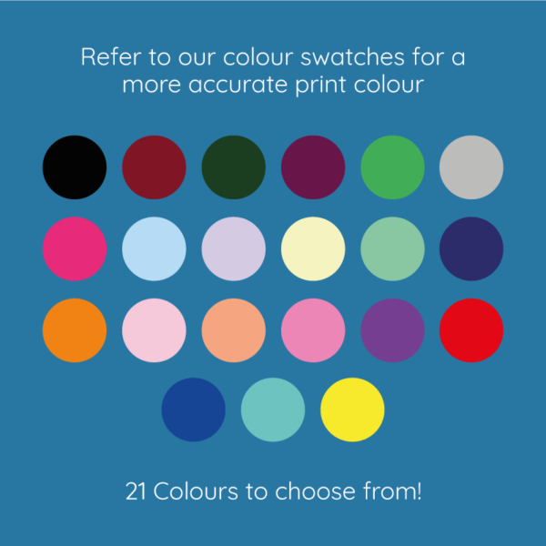 Stick On Colour Label with 2 Lines of Text - Image 7