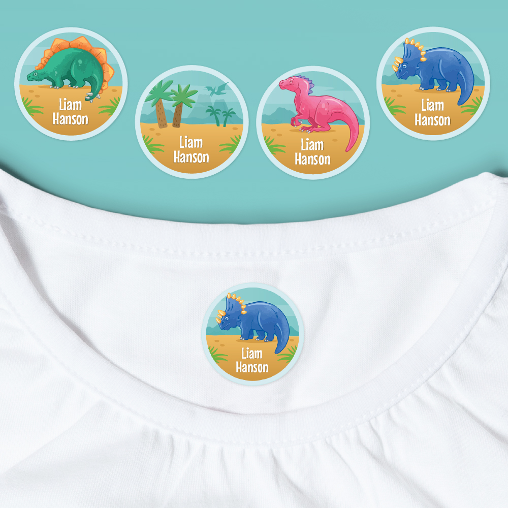 Deluxe Dinosaur Label Pack - Funky Labels