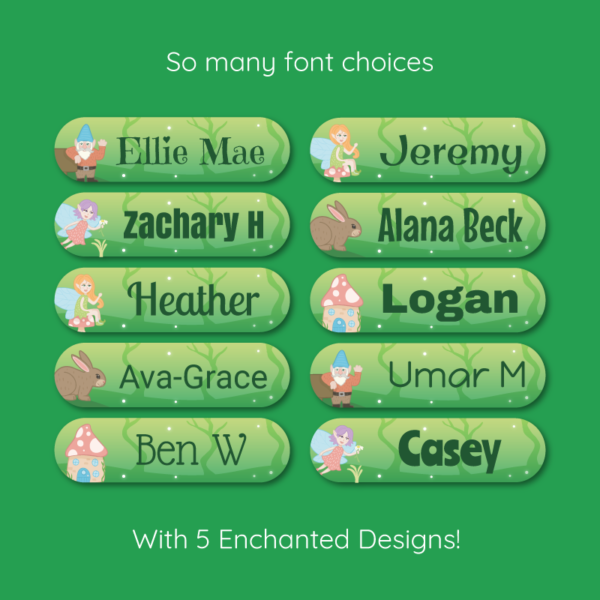 Deluxe Stick On Enchanted Forest Labels - Image 3
