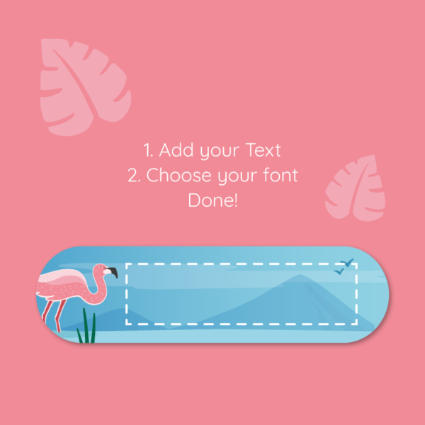 Deluxe Stick On Flamingo Labels - Image 5