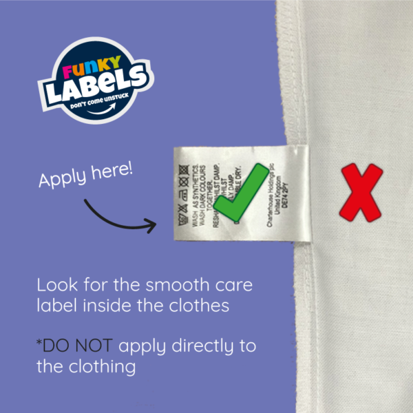 Deluxe Stick On Space Clothing Name Labels - Image 7