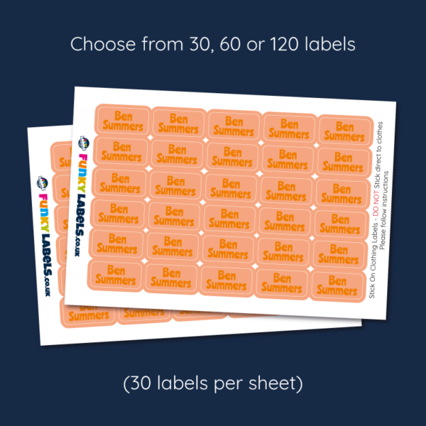 Stick On Clothing Name Labels - Image 5