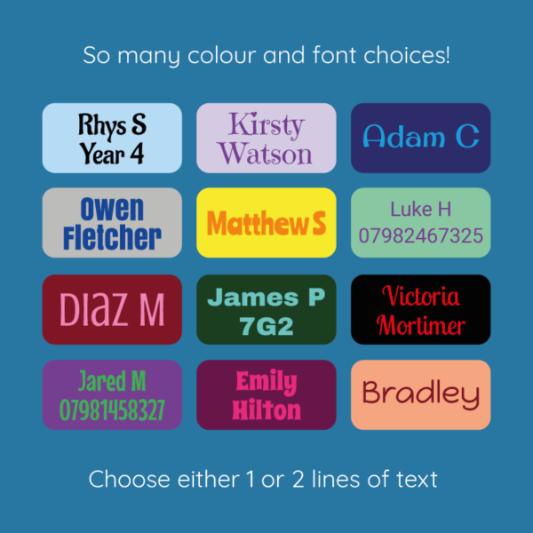 Stick On Clothing Name Labels - Image 2