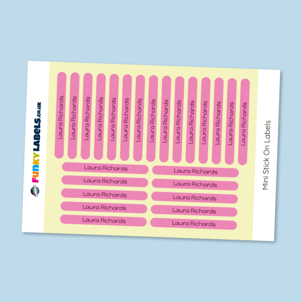 Stick On Mini Name Labels - Image 2