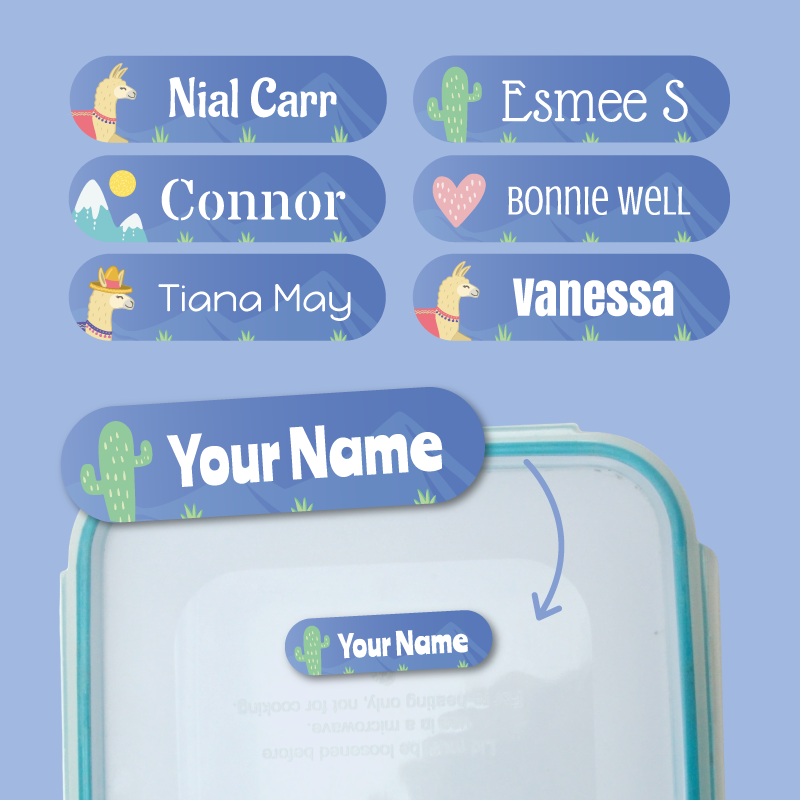 Deluxe Llama Stick On Labels