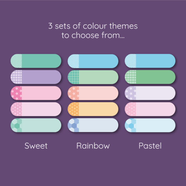 Pattern Personalised Name Stickers - Image 4