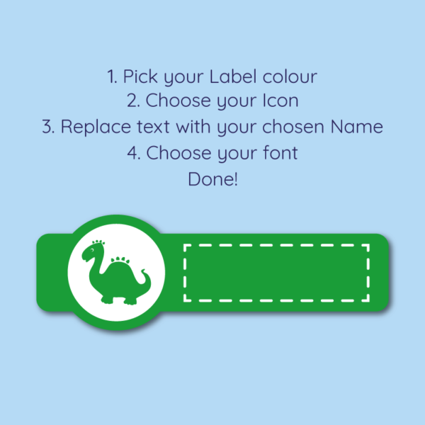 Shaped Stick On Name Labels - Image 3