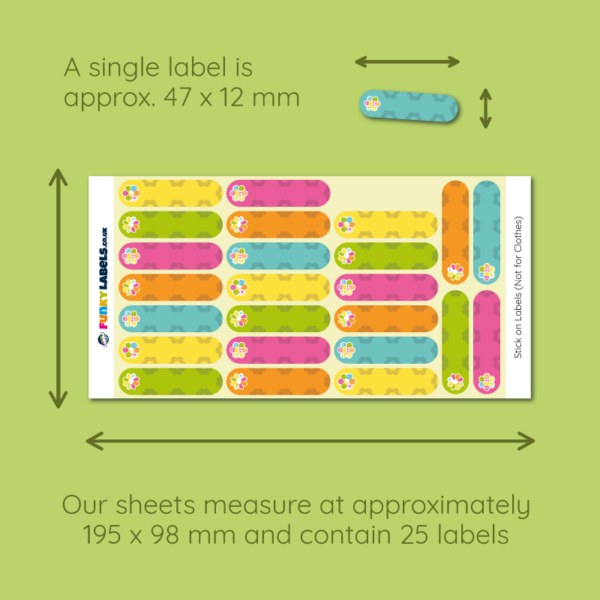 Personalised Flower Name Stickers - Image 4