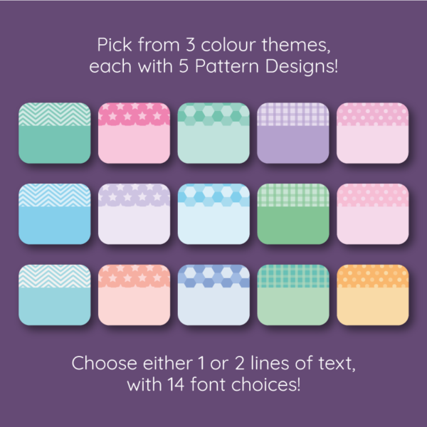 Stick On Pattern Clothing Name Labels - Image 2