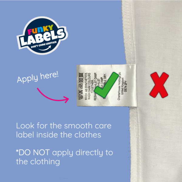 Stick On Heart Clothing Name Labels - Image 5