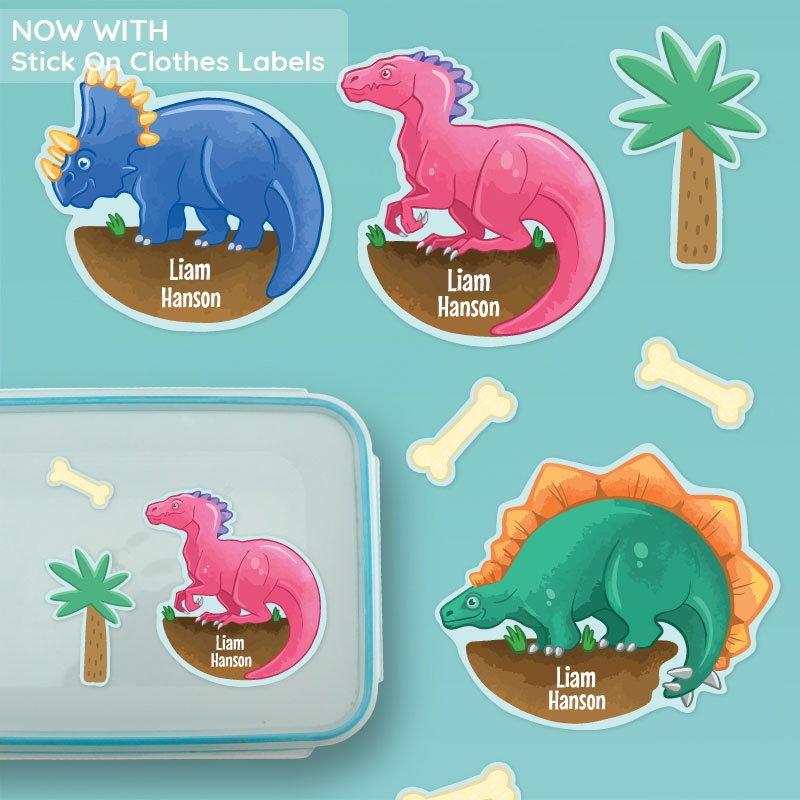 Super Deluxe Dinosaur Label Pack