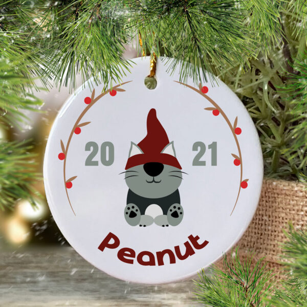Personalised Gnome Christmas Decoration - Modern Theme - Image 5