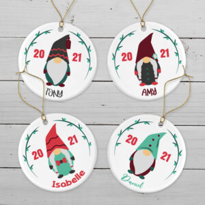 personalised gonk christmas decoration