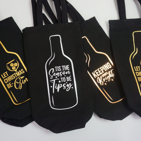Personalised Christmas Bottle Bag - Image 3
