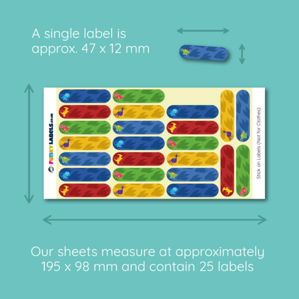 Personalised Stick On Dinosaur Labels - Image 4