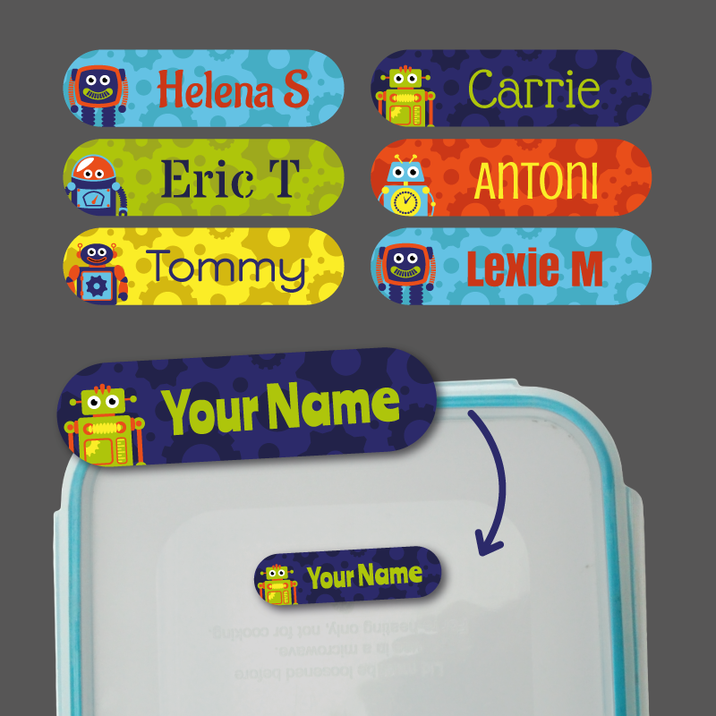 Stick On Robot Labels