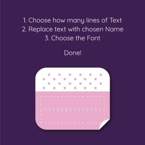 Stick On Dotty Clothing Name Labels - Image 3