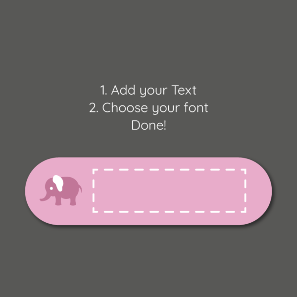 Personalised Stick On Baby Elephant Labels - Image 3