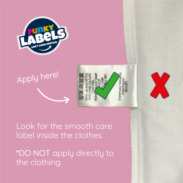 Pastel Stick On Clothing Name Labels - Image 5