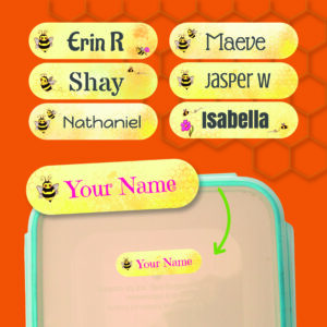 Personalised Bee Stickers