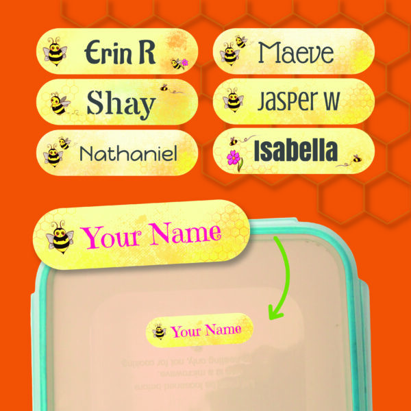 Personalised Bee Stickers