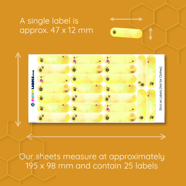 Personalised Bee Stickers - Image 3