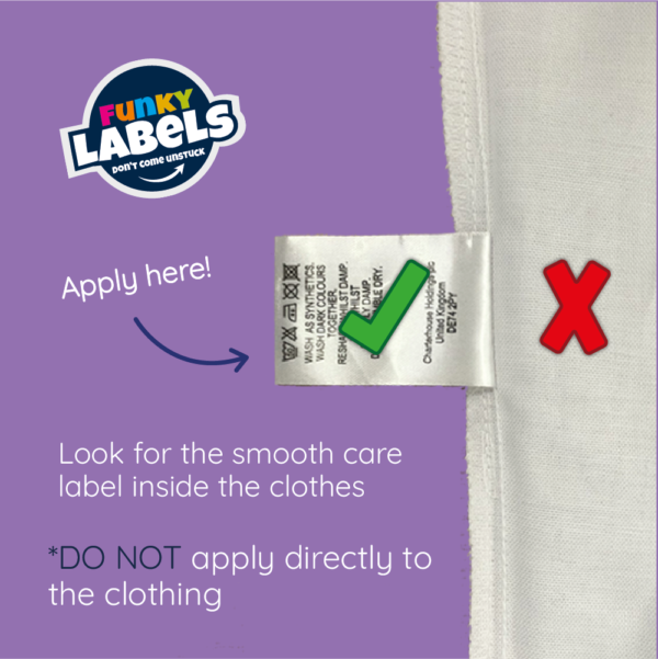 Stick On Rugby Clothing Labels - Image 4
