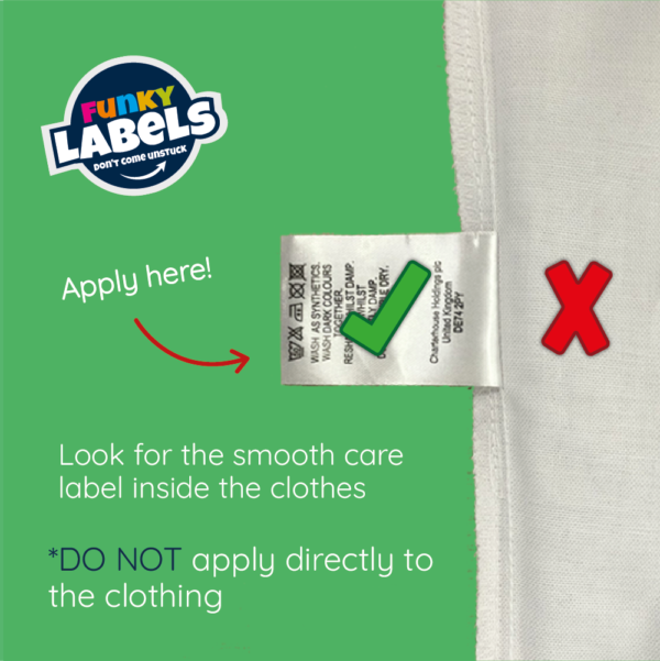 Stick On Football Shirt Clothing Labels - Image 5
