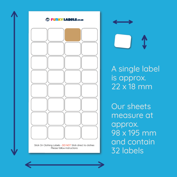 Stick On Team Football Clothing Labels - Image 5